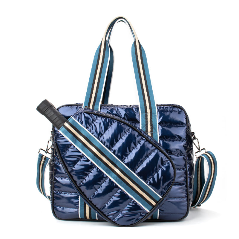 Tennis Puffer Duffel Sport Bag: Electric Pink