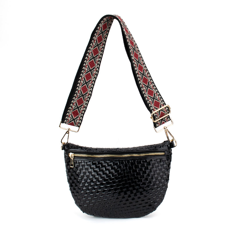 thumbnail image 2 of The Fiona | Checkered Woven Bum Bag (11 Colors 2 of 12