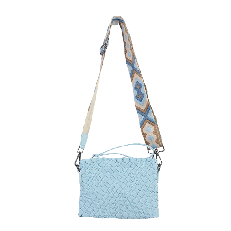 The Bella Woven Neoprene Crossbody - Breezy Blue – Babs+Birdie